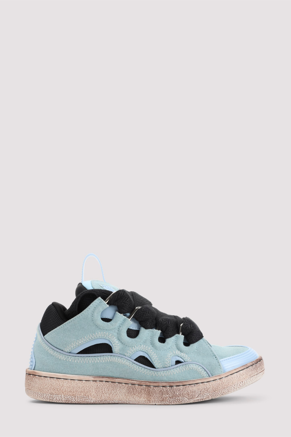 Lanvin Curb Sneakers - Blue Amber