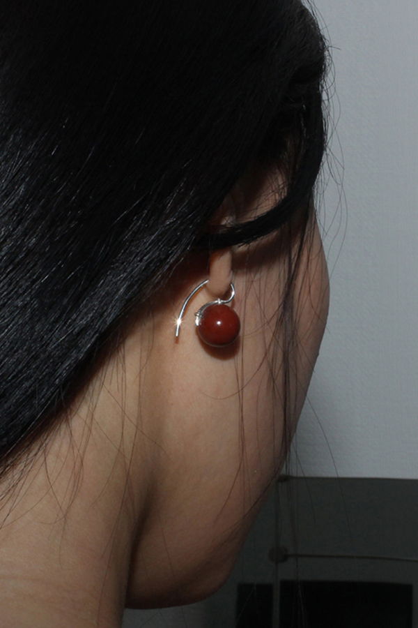 Annika Inez Stone Sphere Drop Earrings