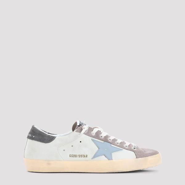 Golden Goose Superstar Sneakers - Lilac Grey/Dark Grey/Blue