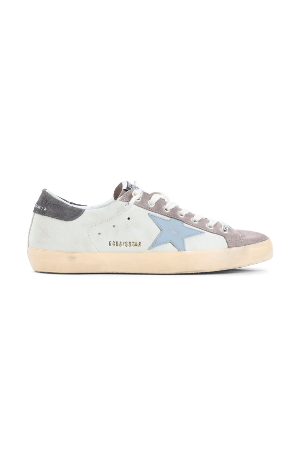 Golden Goose Superstar Sneakers - Lilac Grey/Dark Grey/Blue