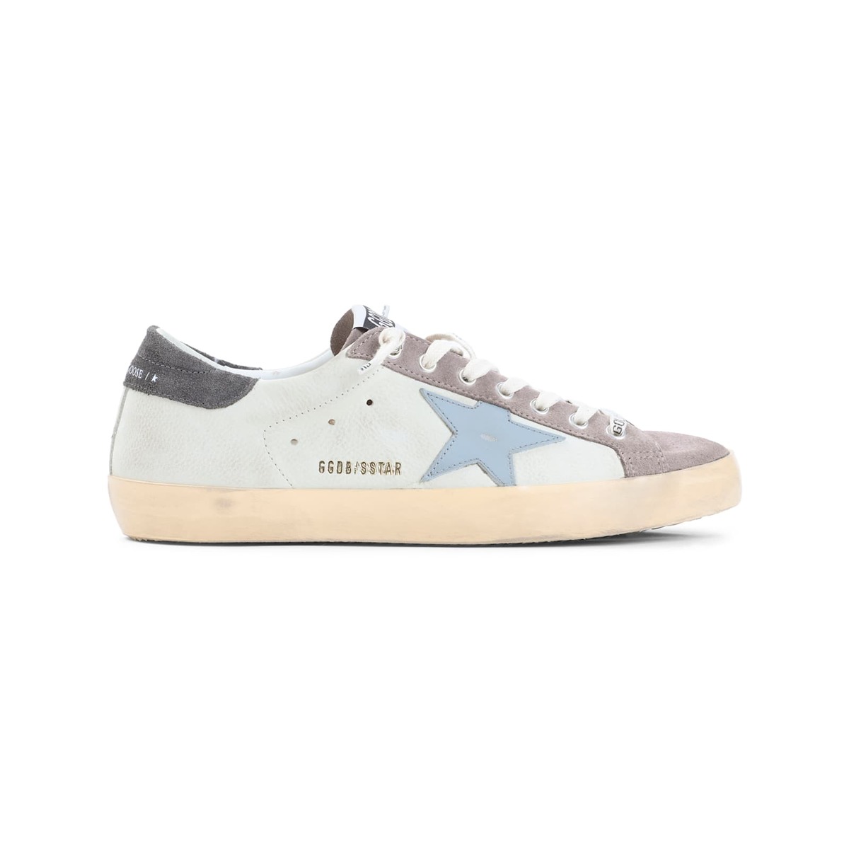 Golden Goose Superstar Sneakers - Lilac Grey/Dark Grey/Blue - Image 2 of 5