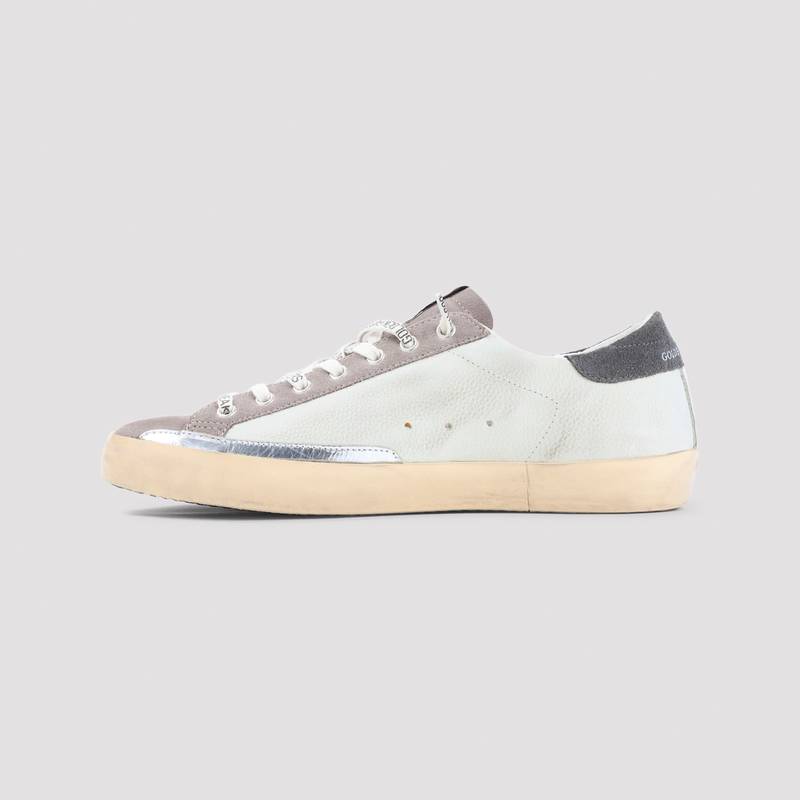 Golden Goose Superstar Sneakers - Lilac Grey/Dark Grey/Blue