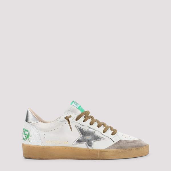 Golden Goose Ballstar Sneakers - White Beige Silver