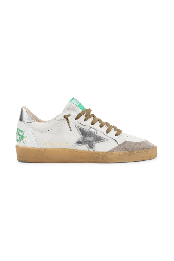 Golden Goose Ballstar Sneakers - White Beige Silver