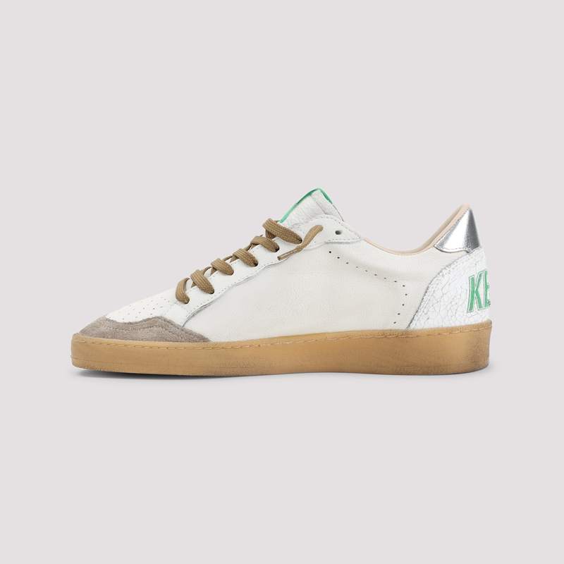 Golden Goose Ballstar Sneakers - White Beige Silver