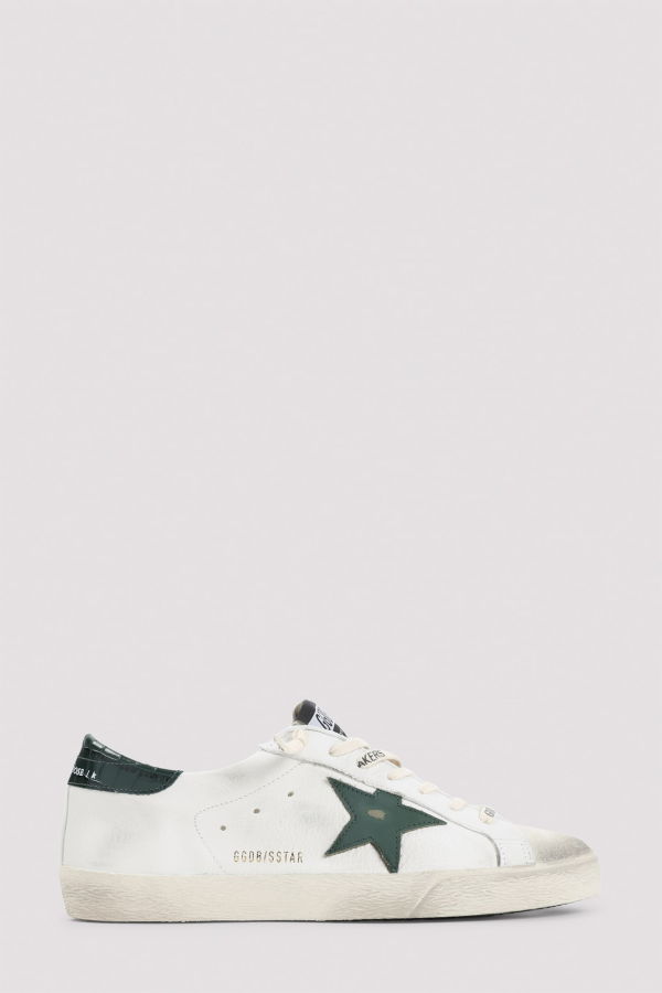 Golden Goose Superstar Sneakers - White Green