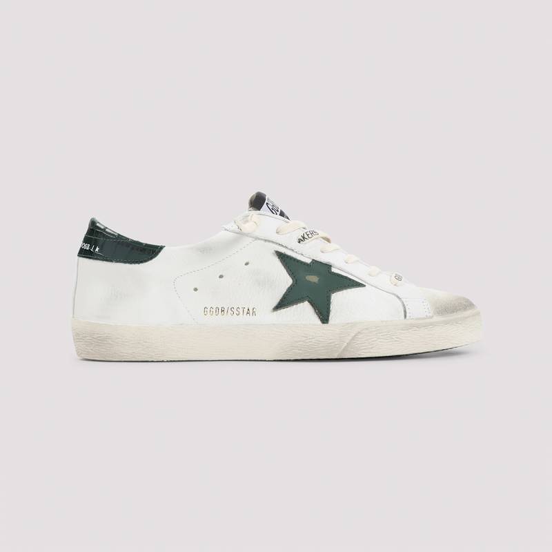 Golden Goose Superstar Sneakers - White Green