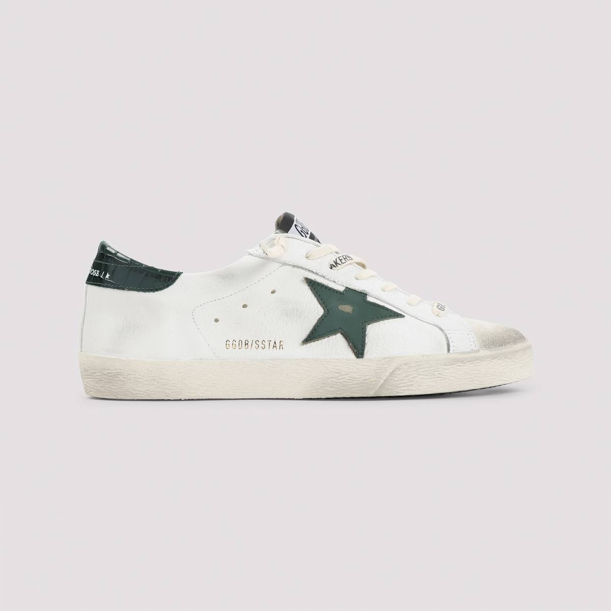 Golden Goose Superstar Sneakers - White Green - Image 3 of 5