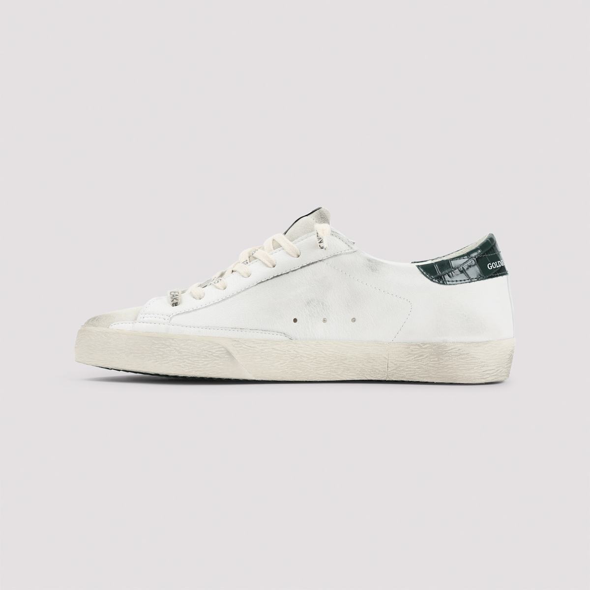 Golden Goose Superstar Sneakers - White Green - Image 4 of 5