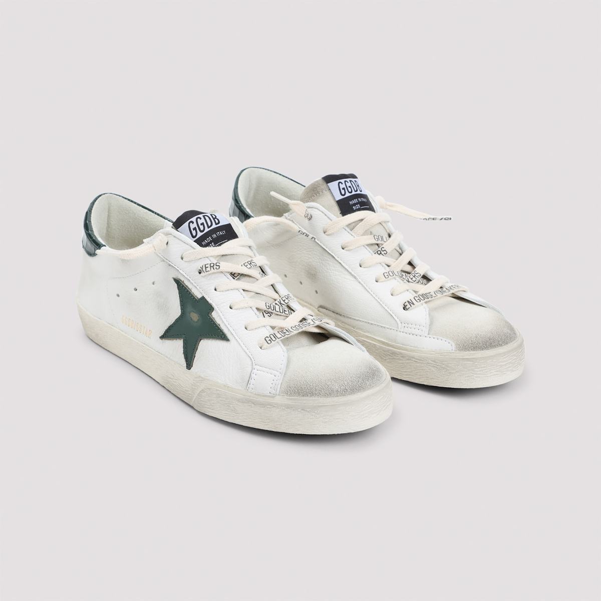 Golden Goose Superstar Sneakers - White Green - Image 5 of 5