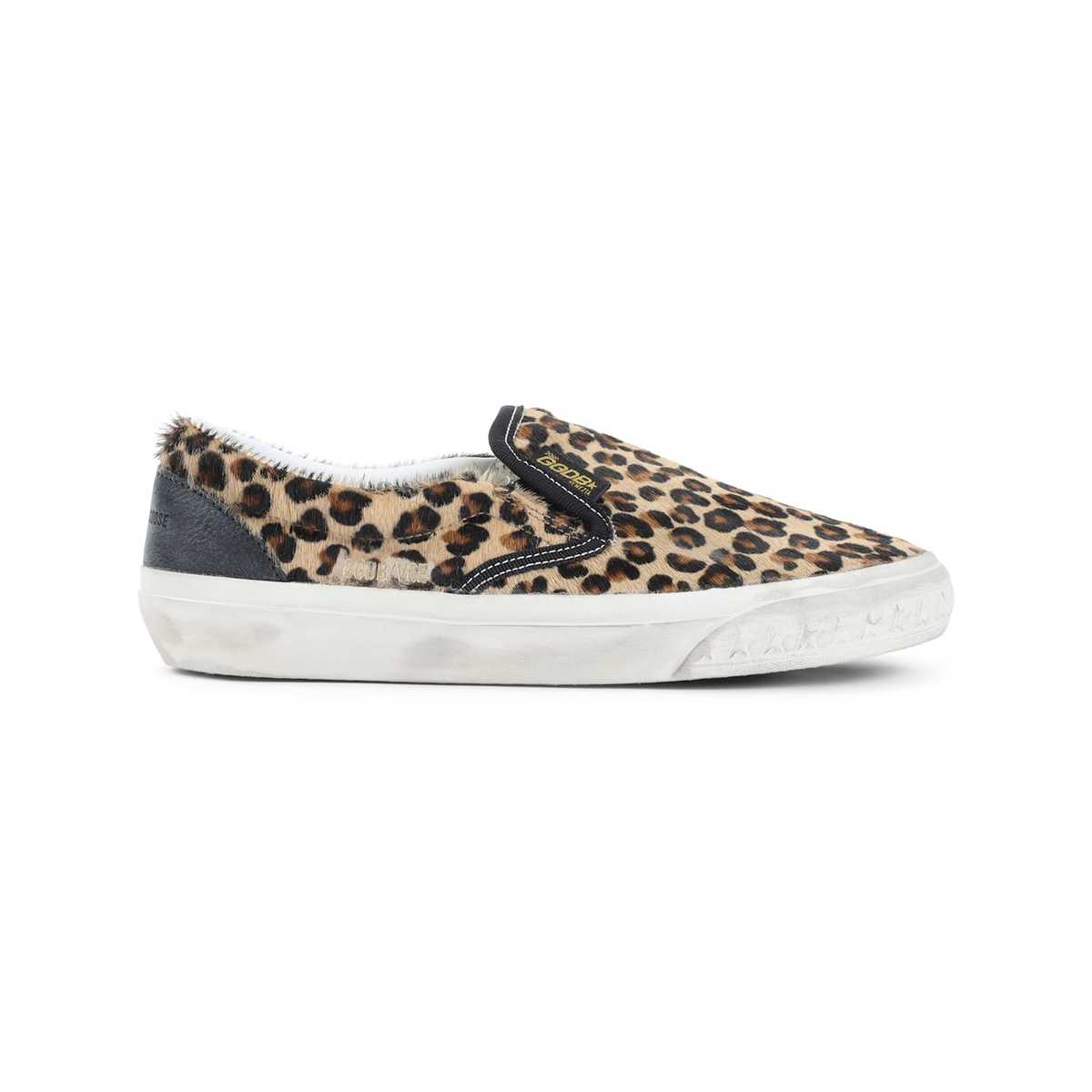 Golden Goose Leopard Slip-On Sneakers - Black Brown - Image 2 of 5