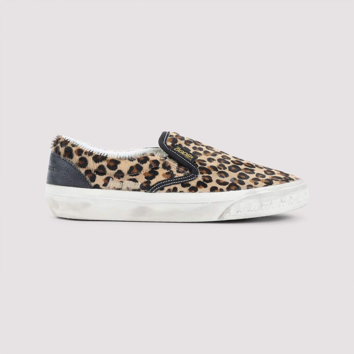 Golden Goose Leopard Slip-On Sneakers - Black Brown - Image 3 of 5