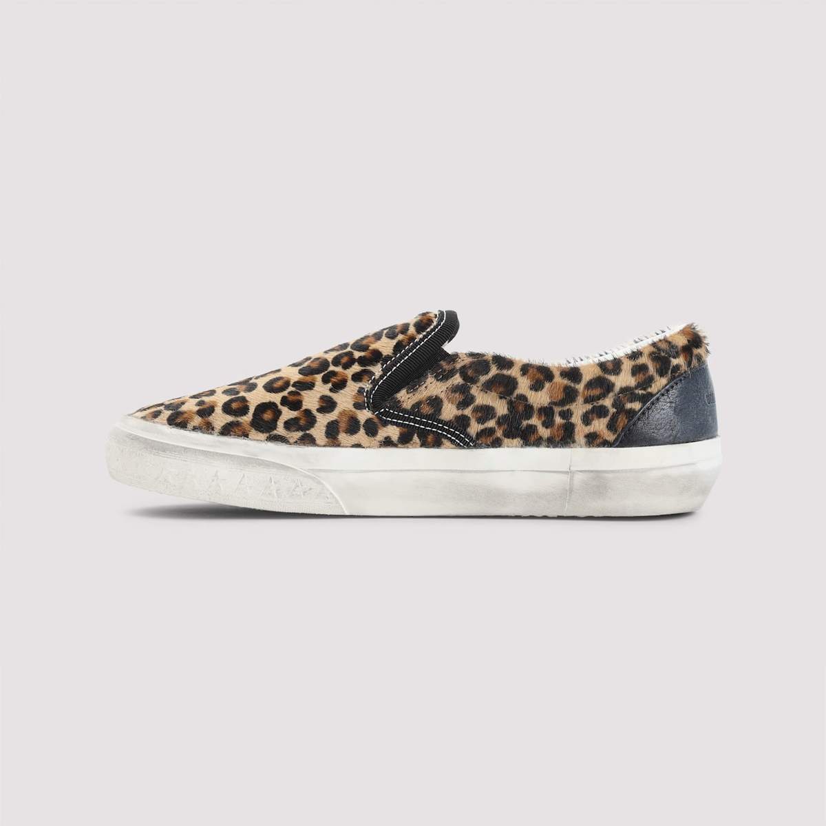 Golden Goose Leopard Slip-On Sneakers - Black Brown - Image 4 of 5
