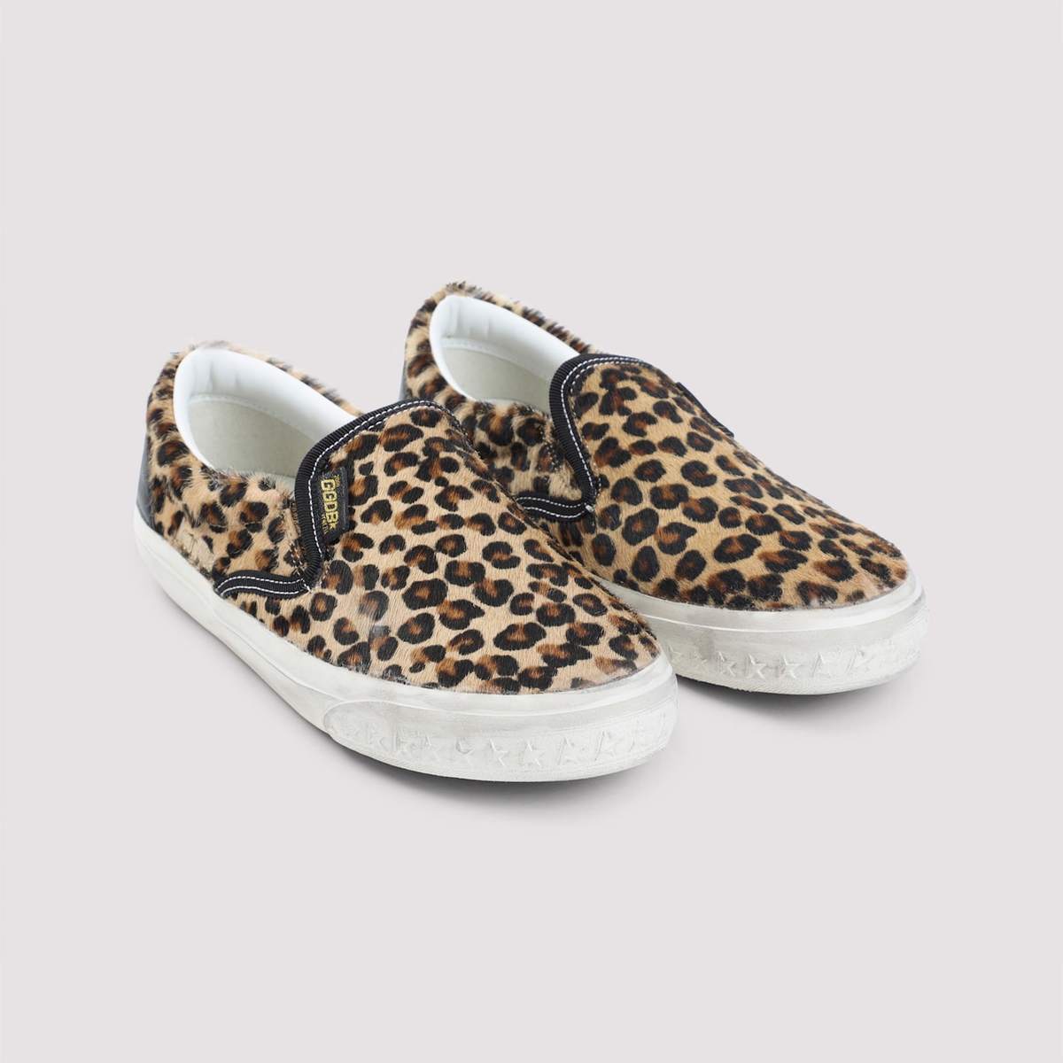 Golden Goose Leopard Slip-On Sneakers - Black Brown - Image 5 of 5