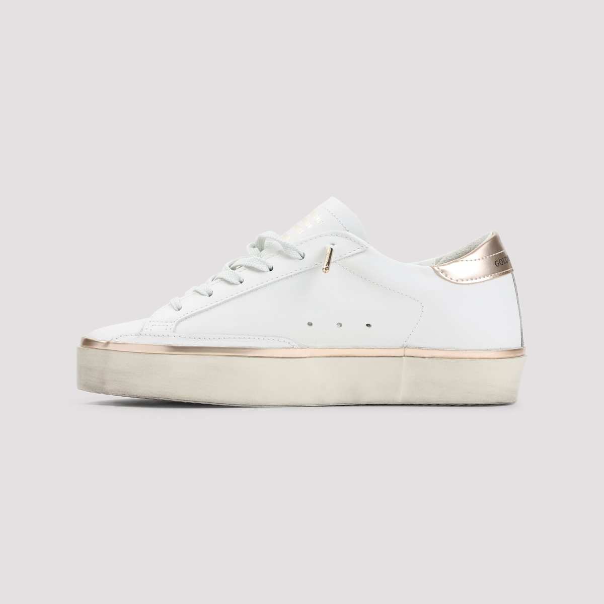 Golden Goose Hi Star Sneakers - White Taupe - Image 4 of 5