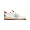 Golden Goose Ballstar Sneakers - White Silver Blue Red - Thumbnail 2