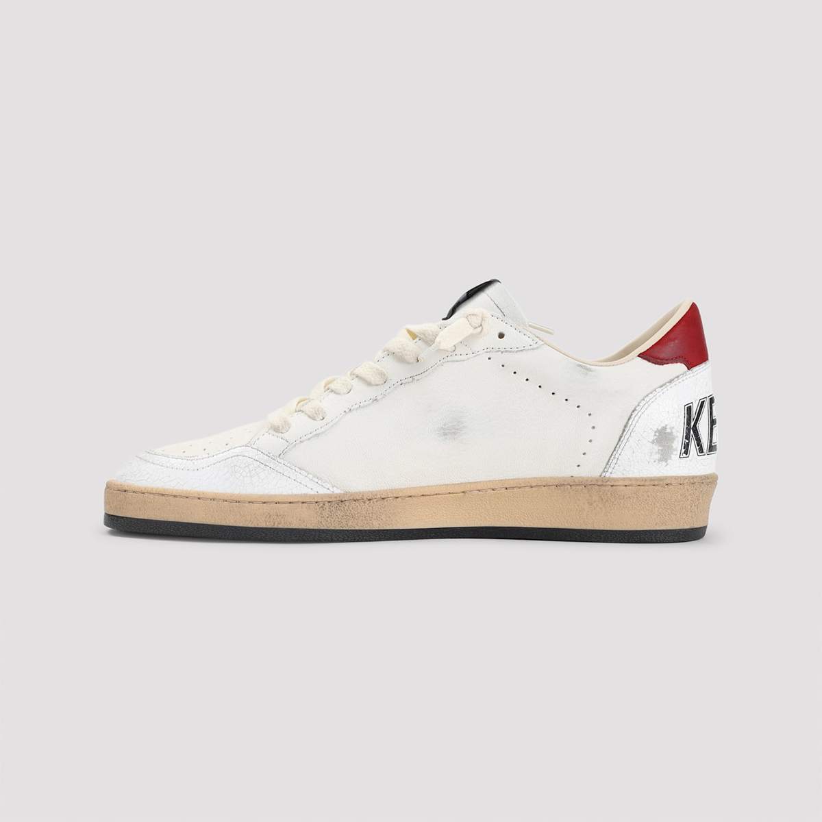 Golden Goose Ballstar Sneakers - White Silver Blue Red - Image 4 of 5