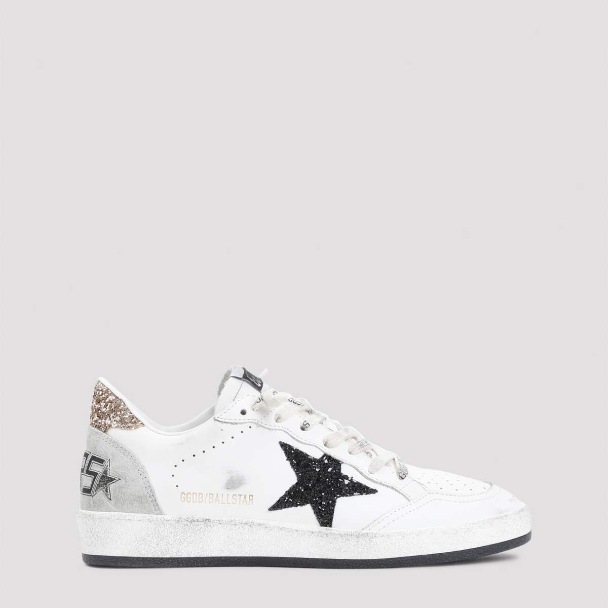 Golden Goose Ballstar Sneakers - White Black Gold Ice - Image 1 of 5
