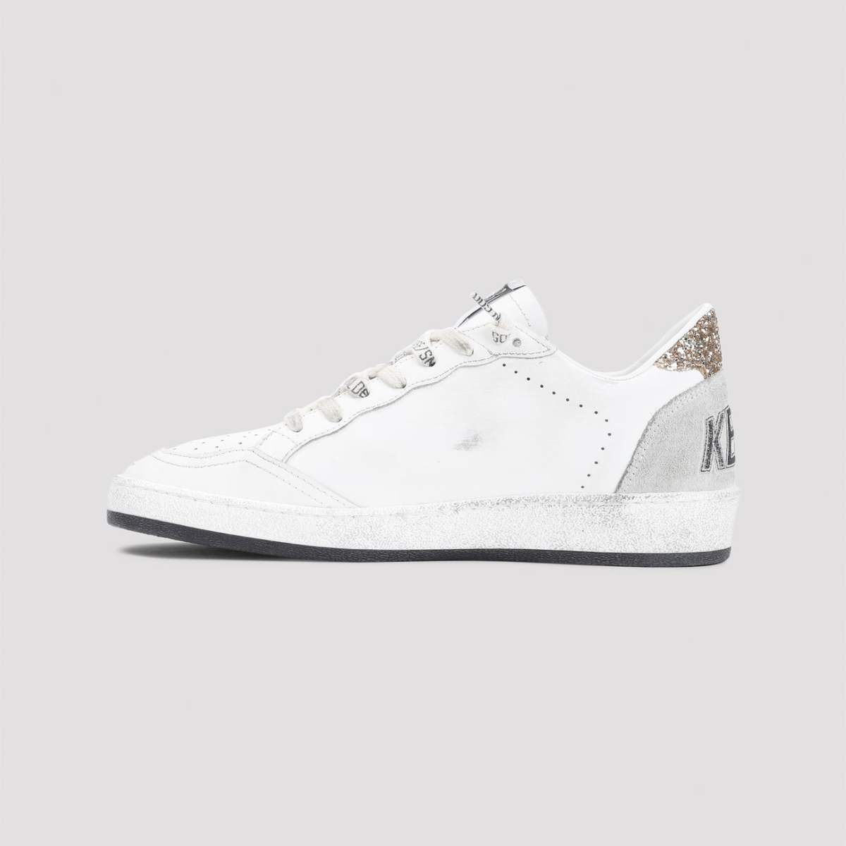 Golden Goose Ballstar Sneakers - White Black Gold Ice - Image 4 of 5
