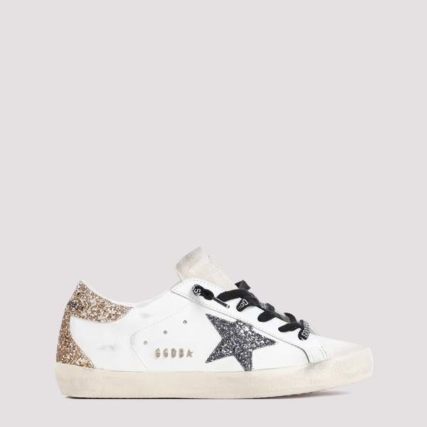 Golden Goose Superstar Sneakers - Optic White Seedpearl Black Gold
