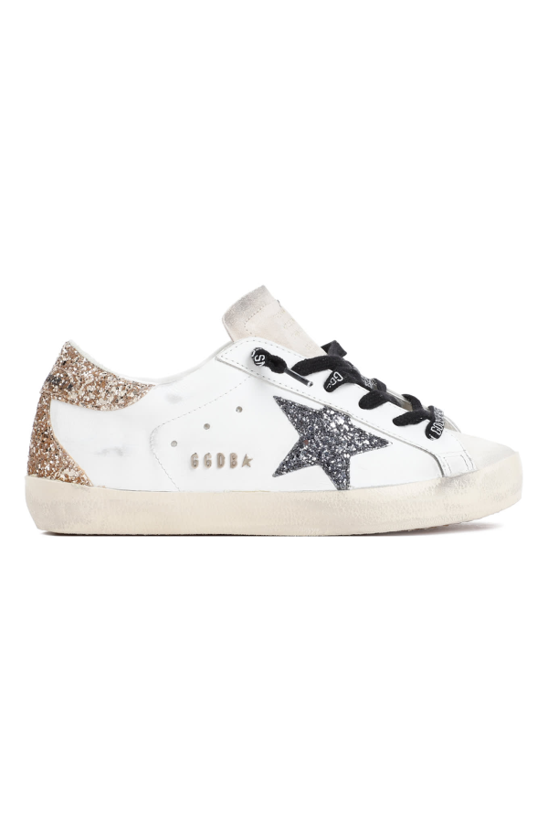 Golden Goose Superstar Sneakers - Optic White Seedpearl Black Gold