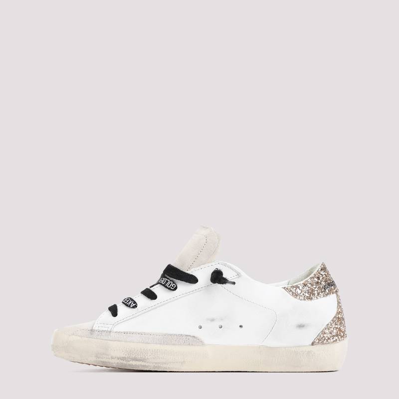 Golden Goose Superstar Sneakers - Optic White Seedpearl Black Gold