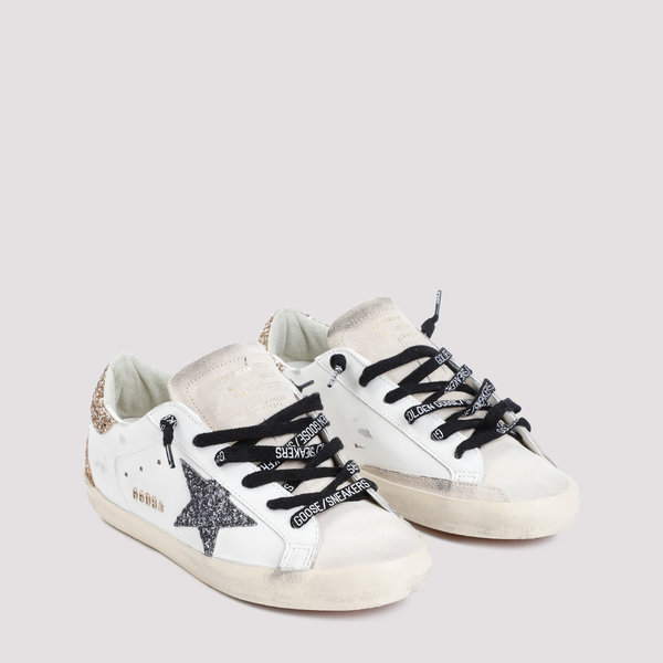 Golden Goose Superstar Sneakers - Optic White Seedpearl Black Gold