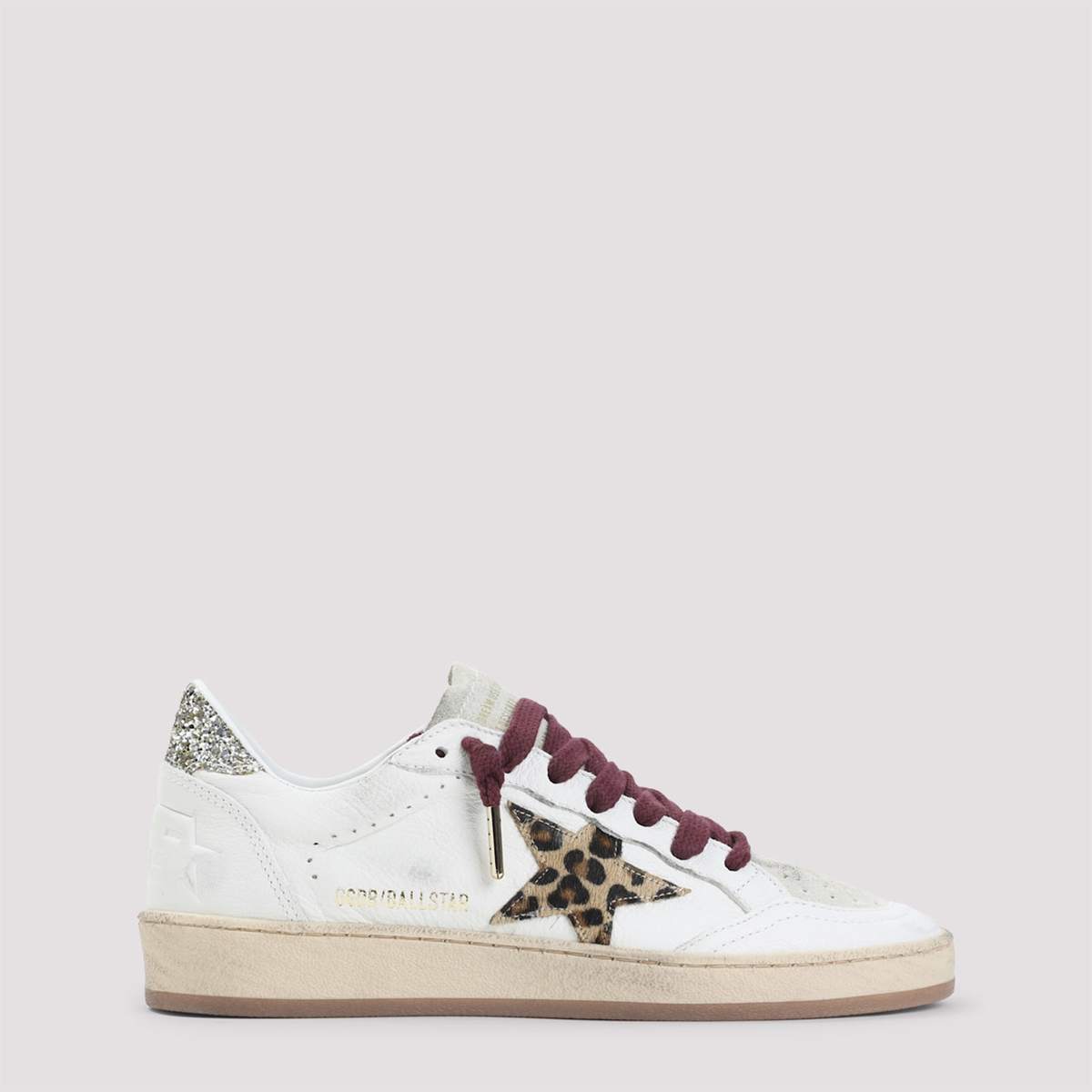 Golden Goose Ballstar Sneakers - White Grey Horsy Platinum - Image 1 of 5