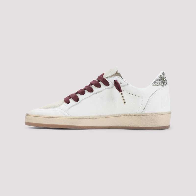 Golden Goose Ballstar Sneakers - White Grey Horsy Platinum