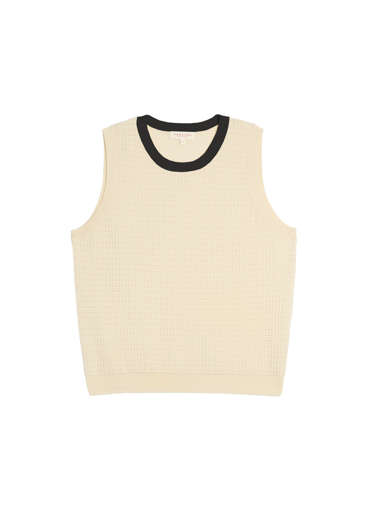 demylee Issa Waffle Pointelle Cotton Top - Image 4 of 6