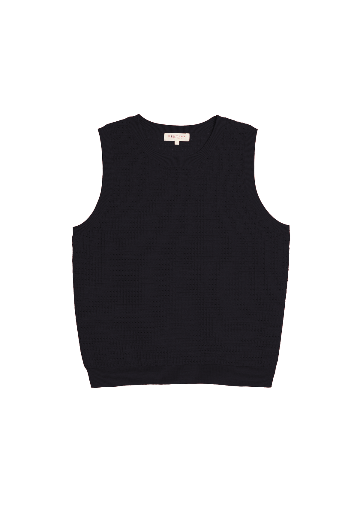 demylee Issa Waffle Pointelle Cotton Top - Image 6 of 6