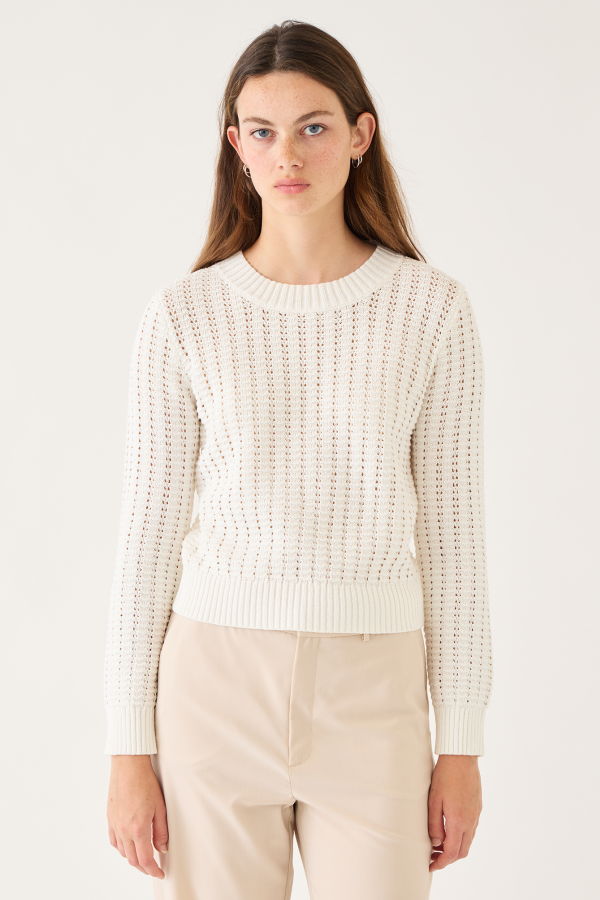 demylee Kirsten Cotton Crochet Sweater