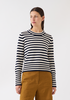 demylee Micha Stripe Cotton Sweater - Thumbnail 1