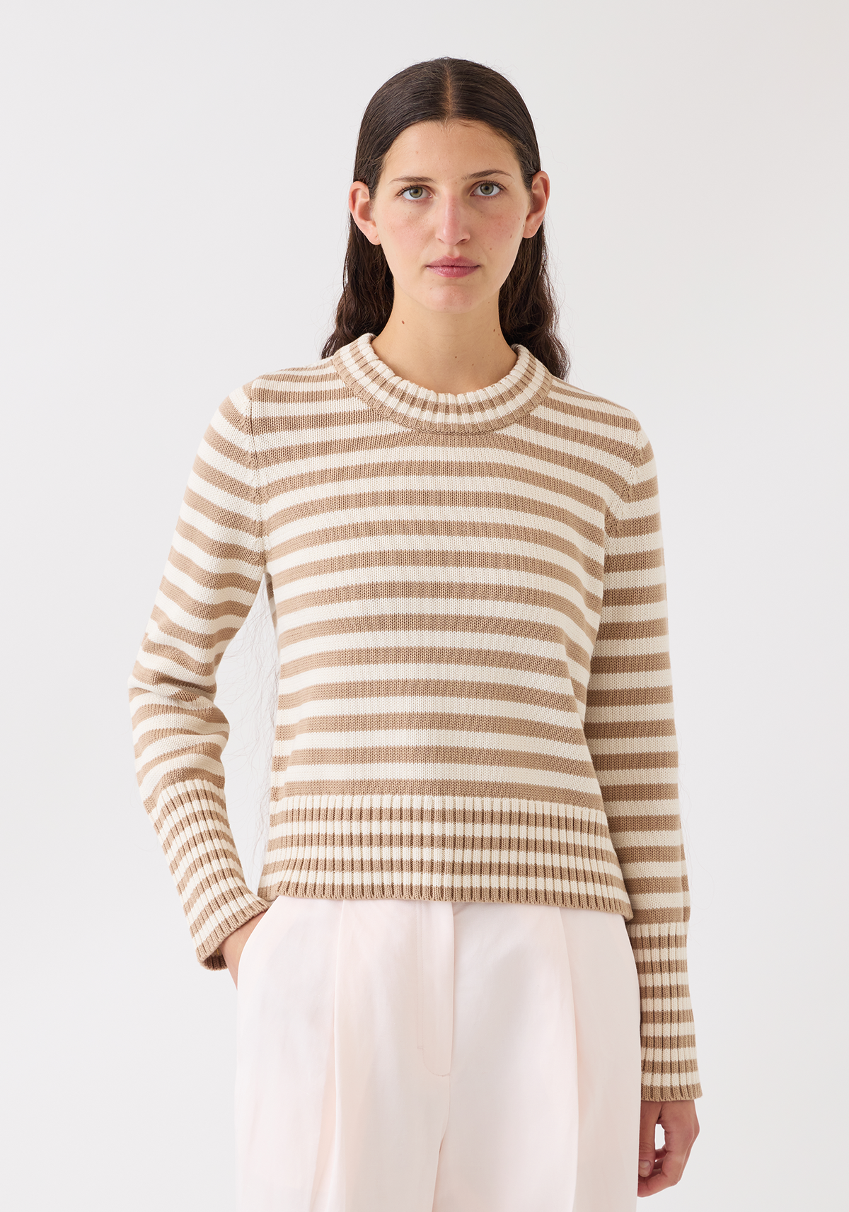 demylee Micha Stripe Cotton Sweater - Image 2 of 7