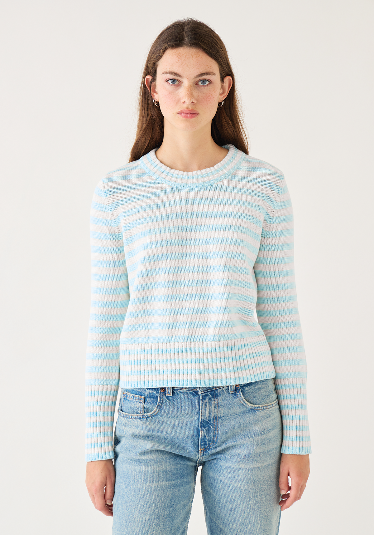 demylee Micha Stripe Cotton Sweater - Image 3 of 7