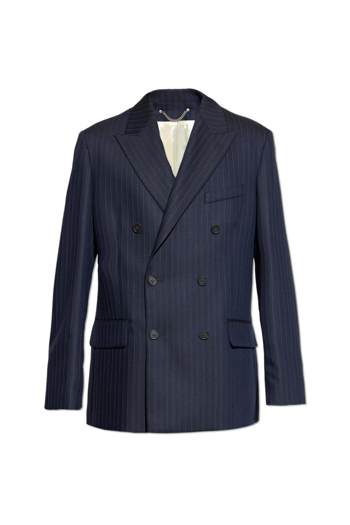 Golden Goose Pinstripe Blazer - Navy - Image 1 of 5