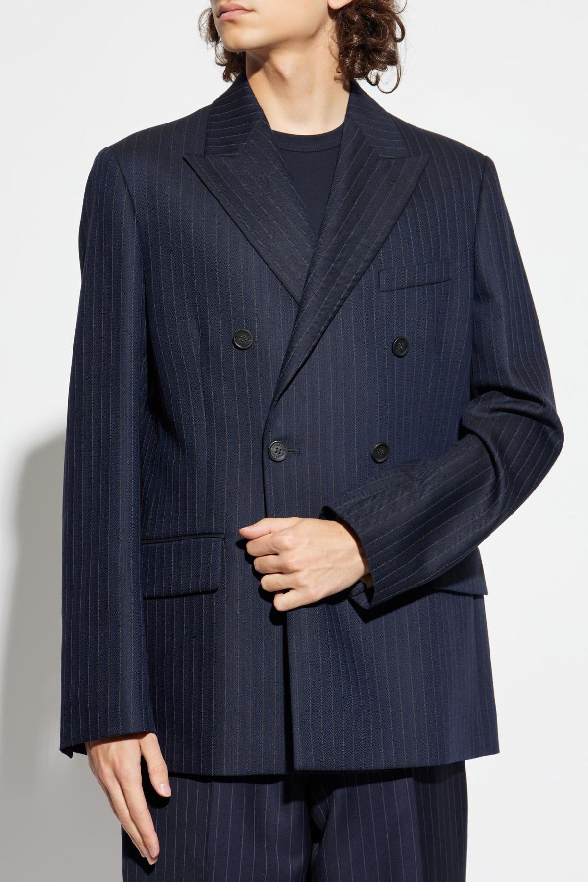 Golden Goose Pinstripe Blazer - Navy - Image 3 of 5