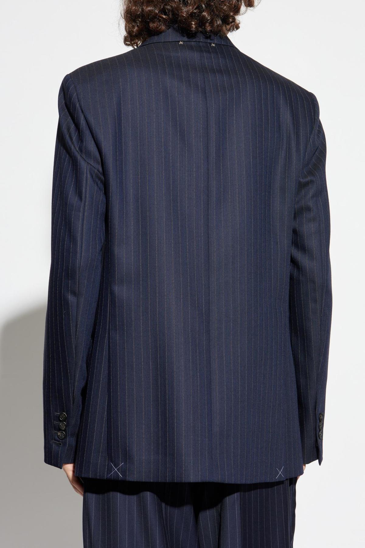 Golden Goose Pinstripe Blazer - Navy - Image 4 of 5