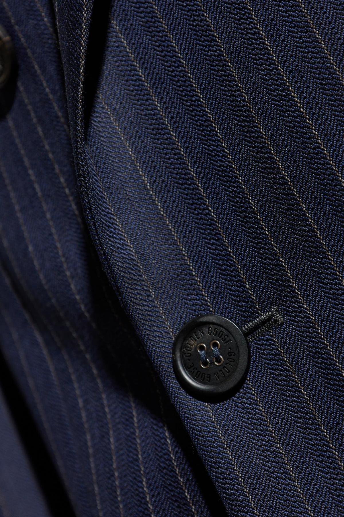 Golden Goose Pinstripe Blazer - Navy - Image 5 of 5