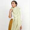 Variously Hand Woven Soft Linen Scarf - Thumbnail 1