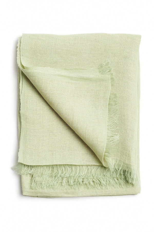 Variously Hand Woven Soft Linen Scarf
