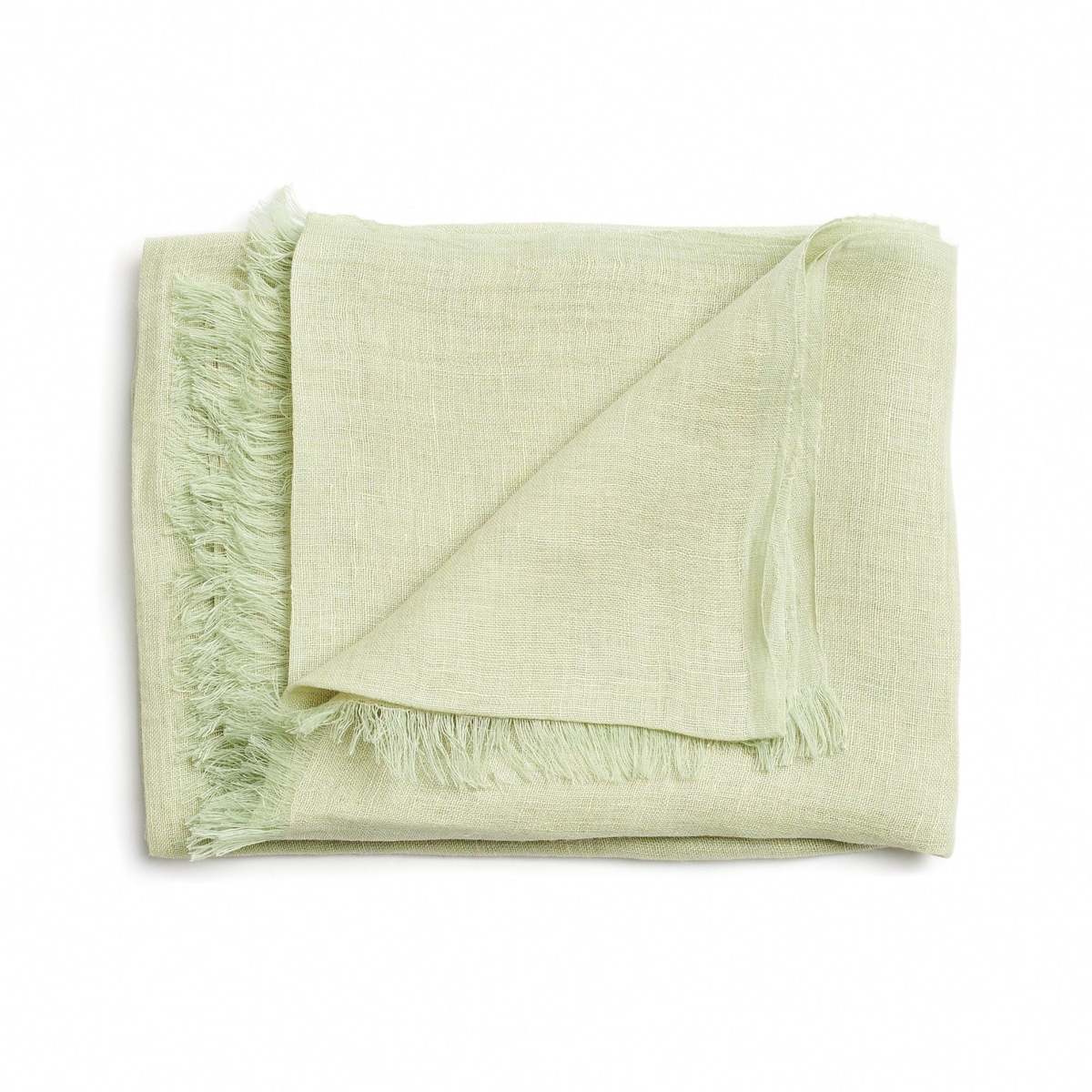 Variously Hand Woven Soft Linen Scarf - Image 6 of 9