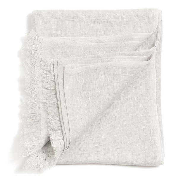 Variously Hand Woven Soft Linen Scarf