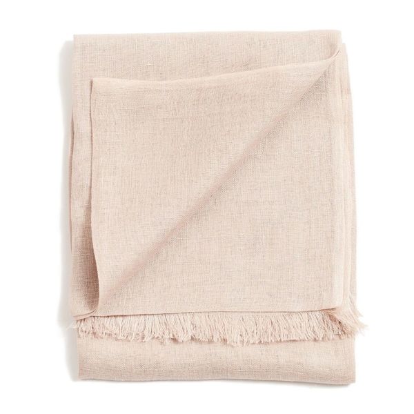 Variously Hand Woven Soft Linen Scarf