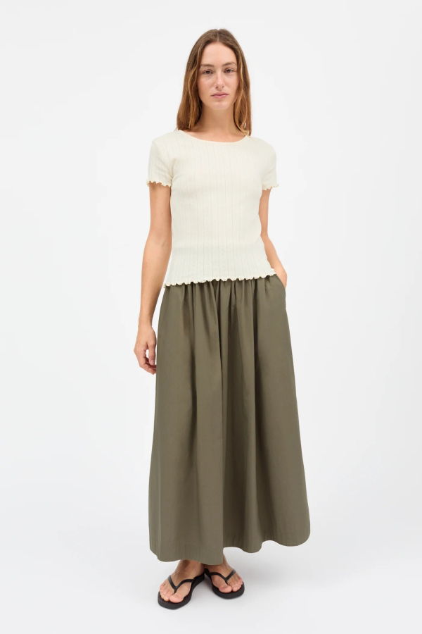 skall studio Dagny Skirt - Khaki