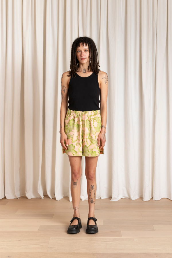 Ali Golden Drawstring Shorts