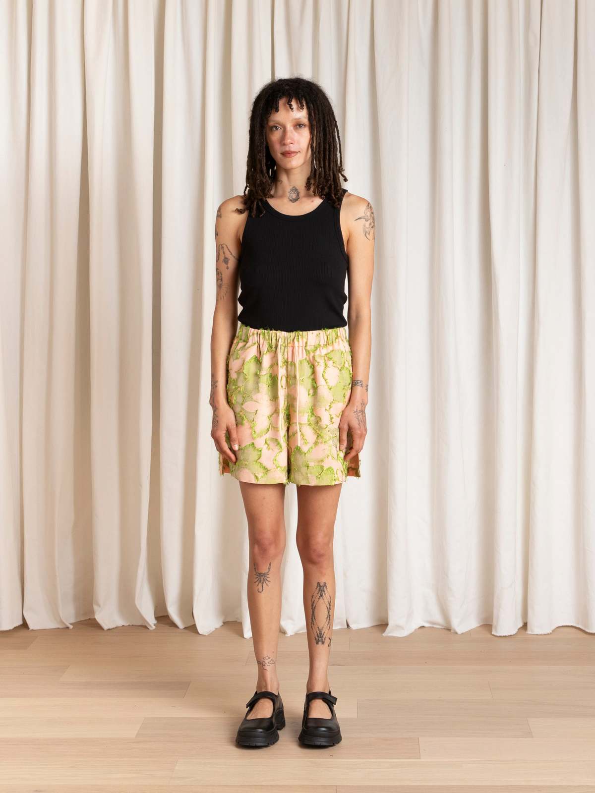 Ali Golden Drawstring Shorts - Image 2 of 9