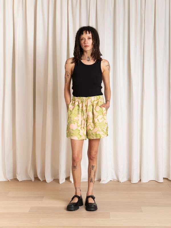 Ali Golden Drawstring Shorts