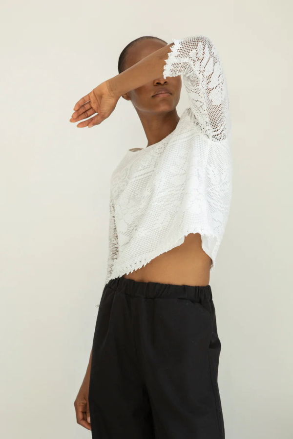 beaumont organic Daisy-Fay Cotton Lace Top