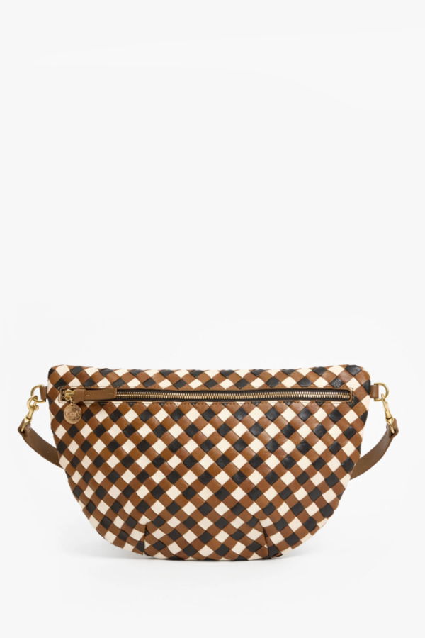 Clare V. Grande Fanny - Medium Woven Diagonal Bag